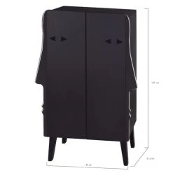 RNT By Really Nice Things Armoire Buffet En Bois De Pin Couleur Noir -Boutique Maisons du Monde armoire buffet en bois de pin couleur noir 3