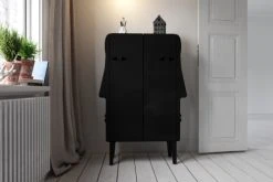 RNT By Really Nice Things Armoire Buffet En Bois De Pin Couleur Noir -Boutique Maisons du Monde armoire buffet en bois de pin couleur noir 5