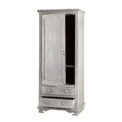 Maisons Du Monde Armoire En Bois De Paulownia Grisé -Boutique Maisons du Monde armoire en bois de paulownia grise 1000 3 6 110214 15