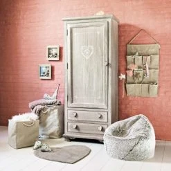 Maisons Du Monde Armoire En Bois De Paulownia Grisé -Boutique Maisons du Monde armoire en bois de paulownia grise 1000 3 6 110214 22