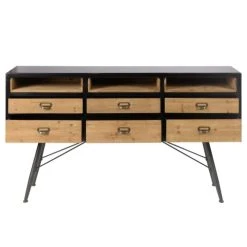 Zago Bahut En Sapin Massif Et Métal De Style Industriel 11 Zago Bahut En Sapin Massif Et Métal De Style Industriel -Boutique Maisons du Monde bahut en sapin massif et metal de style industriel 5