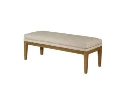 Robin Des Bois Banc Ou Bout De Lit En Bois Et Lin L 130 Cm
