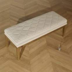 Robin Des Bois Banc Ou Bout De Lit En Bois Et Lin L 130 Cm -Boutique Maisons du Monde banc ou bout de lit en bois et lin l 130 cm 9