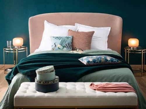 Maisons Du Monde Bout De Lit Capitonné Beige Et Métal Coloris Laiton 5 Maisons Du Monde Bout De Lit Capitonné Beige Et Métal Coloris Laiton – Image 5