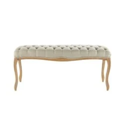 Maisons Du Monde Bout De Lit Capitonné En Chêne L 114 Cm