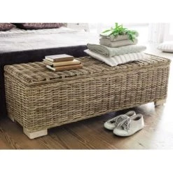 Maisons Du Monde Bout De Lit En Mahogany Massif Et Rotin L 130 Cm -Boutique Maisons du Monde bout de lit en mahogany massif et rotin l 130 cm 1000 1 10 111079 2