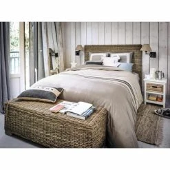 Maisons Du Monde Bout De Lit En Mahogany Massif Et Rotin L 130 Cm -Boutique Maisons du Monde bout de lit en mahogany massif et rotin l 130 cm 1000 1 10 111079 9