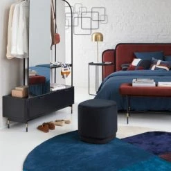 Maisons Du Monde Bout De Lit Rouge Brique En Pin Massif Et Détails Laiton 130x48 -Boutique Maisons du Monde bout de lit rouge brique en pin massif et details laiton 130x48 1000 11 9 225550 5