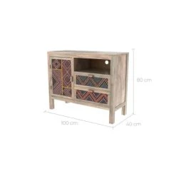 Rendez Vous Déco Buffet 1 Porte 2 Tiroirs En Manguier Et Cannage Coloré 9 Rendez Vous Déco Buffet 1 Porte 2 Tiroirs En Manguier Et Cannage Coloré -Boutique Maisons du Monde buffet 1 porte 2 tiroirs en manguier et cannage colore 3