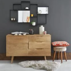 Maisons Du Monde Buffet 1 Porte 3 Tiroirs En Manguier Massif -Boutique Maisons du Monde buffet 1 porte 3 tiroirs en manguier massif 1000 4 27 166077 6