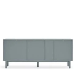 TEULAT Buffet 1 Porte 6 Tiroirs En Bois L180cm Gris Clair -Boutique Maisons du Monde buffet 1 porte 6 tiroirs en bois l180cm gris clair 5
