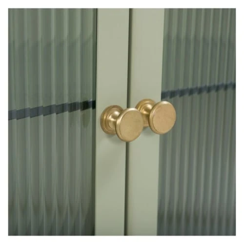 Rendez Vous Déco Buffet 2 Porte 2 Tiroirs En Métal Vert, Manguier Et Verre 5 Rendez Vous Déco Buffet 2 Porte 2 Tiroirs En Métal Vert, Manguier Et Verre – Image 5