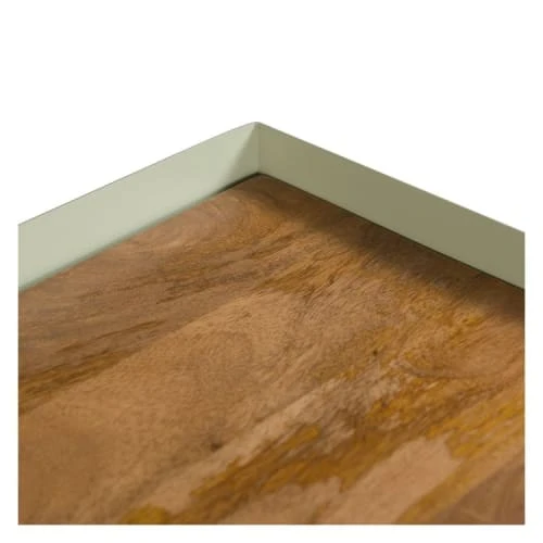 Rendez Vous Déco Buffet 2 Porte 2 Tiroirs En Métal Vert, Manguier Et Verre 6 Rendez Vous Déco Buffet 2 Porte 2 Tiroirs En Métal Vert, Manguier Et Verre – Image 6