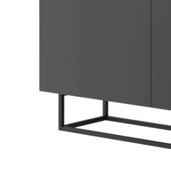 Alternative view of Petits Meubles Buffet 2 Portes 1 Niche Gris