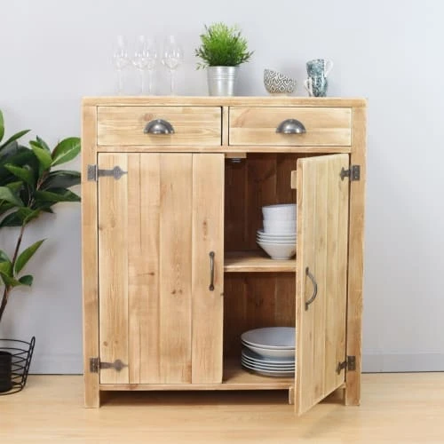 Dendro Buffet 2 Portes 2 Tiroirs Bois Massif 3 Dendro Buffet 2 Portes 2 Tiroirs Bois Massif – Image 3