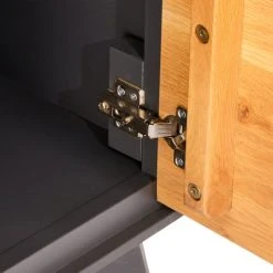 Furnhouse Buffet 2 Portes 2 Tiroirs En Chêne Massif Clair/gris -Boutique Maisons du Monde buffet 2 portes 2 tiroirs en chene massif clair gris 4