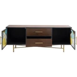Kare Design Buffet 2 Portes 2 Tiroirs En Frêne, Acier Et Verre 8 Kare Design Buffet 2 Portes 2 Tiroirs En Frêne, Acier Et Verre -Boutique Maisons du Monde buffet 2 portes 2 tiroirs en frene acier et verre 3