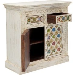 Alternative view of Kare Design Buffet 2 Portes 2 Tiroirs En Manguier Massif Mosaïques