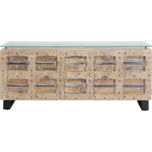Kare Design Buffet 2 Portes 2 Tiroirs En Manguier Massif Sculpté 1 Kare Design Buffet 2 Portes 2 Tiroirs En Manguier Massif Sculpté