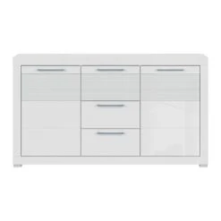 Petits Meubles Buffet 2 Portes 3 Tiroirs Blanc Laqué -Boutique Maisons du Monde buffet 2 portes 3 tiroirs blanc laque 2