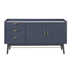 Maisons Du Monde Buffet 2 Portes 3 Tiroirs Bleu Foncé