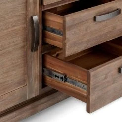 Furnhouse Buffet 2 Portes 3 Tiroirs En Acacia Massif Marron -Boutique Maisons du Monde buffet 2 portes 3 tiroirs en acacia massif marron 4