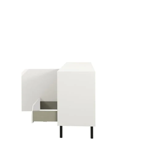 Tenzo Buffet 2 Portes 3 Tiroirs En Bois L177cm Blanc Cassé 6 Tenzo Buffet 2 Portes 3 Tiroirs En Bois L177cm Blanc Cassé – Image 6
