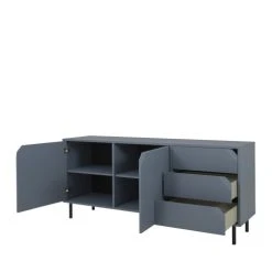Tenzo Buffet 2 Portes 3 Tiroirs En Bois L177cm Bleu Marine 10 Tenzo Buffet 2 Portes 3 Tiroirs En Bois L177cm Bleu Marine -Boutique Maisons du Monde buffet 2 portes 3 tiroirs en bois l177cm bleu marine 4