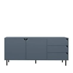 Tenzo Buffet 2 Portes 3 Tiroirs En Bois L177cm Marron 11 Tenzo Buffet 2 Portes 3 Tiroirs En Bois L177cm Marron -Boutique Maisons du Monde buffet 2 portes 3 tiroirs en bois l177cm bleu marine corner