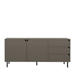 Tenzo Buffet 2 Portes 3 Tiroirs En Bois L177cm Marron