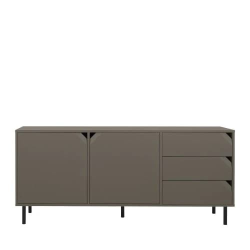 Tenzo Buffet 2 Portes 3 Tiroirs En Bois L177cm Marron 1 Tenzo Buffet 2 Portes 3 Tiroirs En Bois L177cm Marron