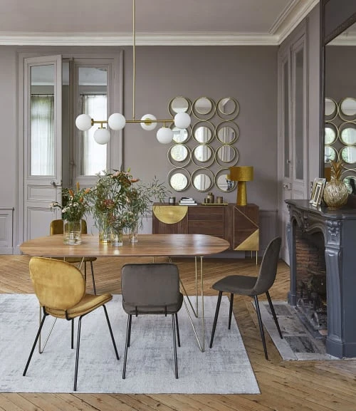 Maisons Du Monde Buffet 2 Portes 3 Tiroirs En Sheesham Massif Et Métal Doré 5 Maisons Du Monde Buffet 2 Portes 3 Tiroirs En Sheesham Massif Et Métal Doré – Image 5