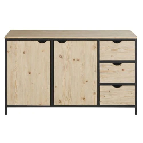 Maisons Du Monde Buffet 2 Portes 3 Tiroirs Industriel 1 Maisons Du Monde Buffet 2 Portes 3 Tiroirs Industriel
