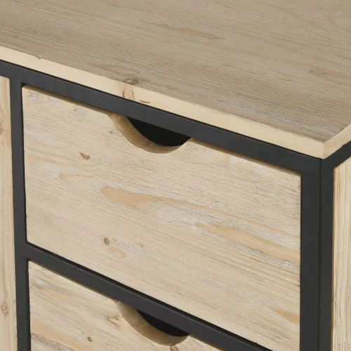 Maisons Du Monde Buffet 2 Portes 3 Tiroirs Industriel 3 Maisons Du Monde Buffet 2 Portes 3 Tiroirs Industriel – Image 3