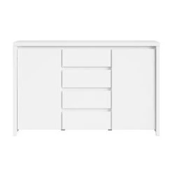 Petits Meubles Buffet 2 Portes 4 Tiroirs Blanc -Boutique Maisons du Monde buffet 2 portes 4 tiroirs blanc 2