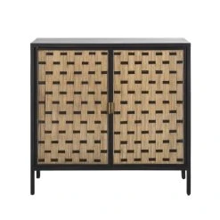 Maisons Du Monde Buffet 2 Portes Avec Cannage En Rotin