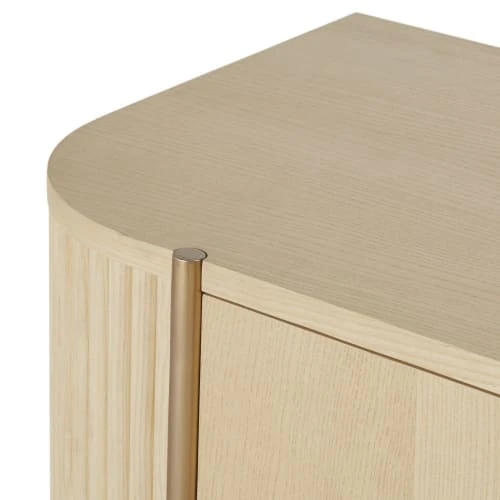 Maisons Du Monde Buffet 2 Portes Beige Et Métal Coloris Laiton 3 Maisons Du Monde Buffet 2 Portes Beige Et Métal Coloris Laiton – Image 3