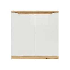 Alternative view of Petits Meubles Buffet 2 Portes Blanc Et Naturel