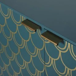 Maisons Du Monde Buffet 2 Portes Bleu Turquoise Motifs Graphiques Dorés -Boutique Maisons du Monde buffet 2 portes bleu turquoise motifs graphiques dores 1000 15 17 187100 4