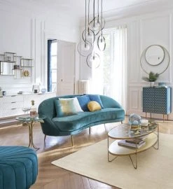 Maisons Du Monde Buffet 2 Portes Bleu Turquoise Motifs Graphiques Dorés -Boutique Maisons du Monde buffet 2 portes bleu turquoise motifs graphiques dores 1000 15 17 187100 8