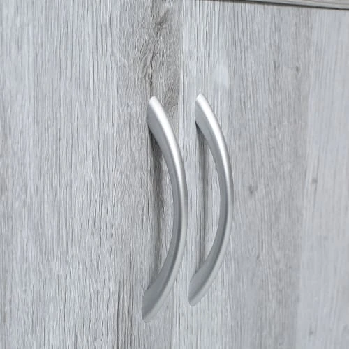 HOMCOM Buffet 2 Portes Casier 18 Bouteilles Aspect Bois Veinage Gris 4 HOMCOM Buffet 2 Portes Casier 18 Bouteilles Aspect Bois Veinage Gris – Image 4