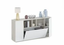 Dmora Buffet 2 Portes Effet Bois Blanc Et Béton 8 Dmora Buffet 2 Portes Effet Bois Blanc Et Béton -Boutique Maisons du Monde buffet 2 portes effet bois blanc et beton 2