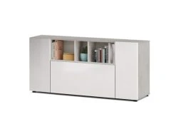 Dmora Buffet 2 Portes Effet Bois Blanc Et Béton 10 Dmora Buffet 2 Portes Effet Bois Blanc Et Béton -Boutique Maisons du Monde buffet 2 portes effet bois blanc et beton 4