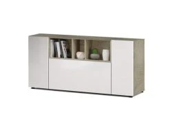 Dmora Buffet 2 Portes Effet Bois Blanc Et Chêne 10 Dmora Buffet 2 Portes Effet Bois Blanc Et Chêne -Boutique Maisons du Monde buffet 2 portes effet bois blanc et chene 5