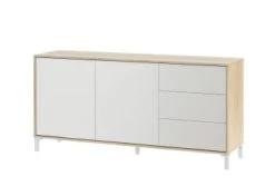 Dmora Buffet 2 Portes Effet Chêne Et Bois Blanc 8 Dmora Buffet 2 Portes Effet Chêne Et Bois Blanc -Boutique Maisons du Monde buffet 2 portes effet chene et bois blanc 3