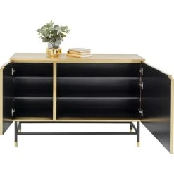 Kare Design Buffet 2 Portes En Acier Et Manguier Massif Recyclé Doré 7 Kare Design Buffet 2 Portes En Acier Et Manguier Massif Recyclé Doré -Boutique Maisons du Monde buffet 2 portes en acier et manguier massif recycle dore 2
