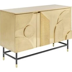 Kare Design Buffet 2 Portes En Acier Et Manguier Massif Recyclé Doré 9 Kare Design Buffet 2 Portes En Acier Et Manguier Massif Recyclé Doré -Boutique Maisons du Monde buffet 2 portes en acier et manguier massif recycle dore 4
