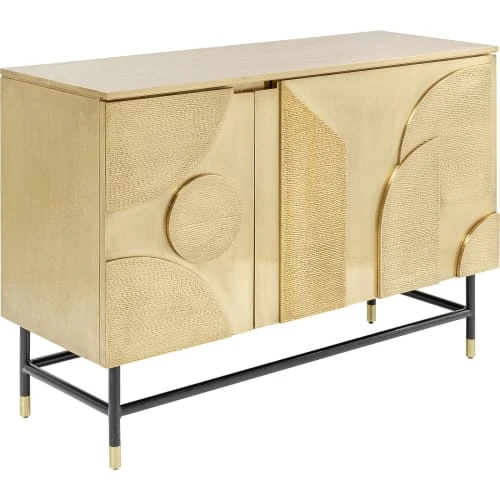 Kare Design Buffet 2 Portes En Acier Et Manguier Massif Recyclé Doré 5 Kare Design Buffet 2 Portes En Acier Et Manguier Massif Recyclé Doré – Image 5