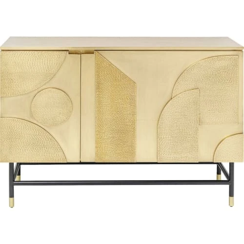Kare Design Buffet 2 Portes En Acier Et Manguier Massif Recyclé Doré 1 Kare Design Buffet 2 Portes En Acier Et Manguier Massif Recyclé Doré