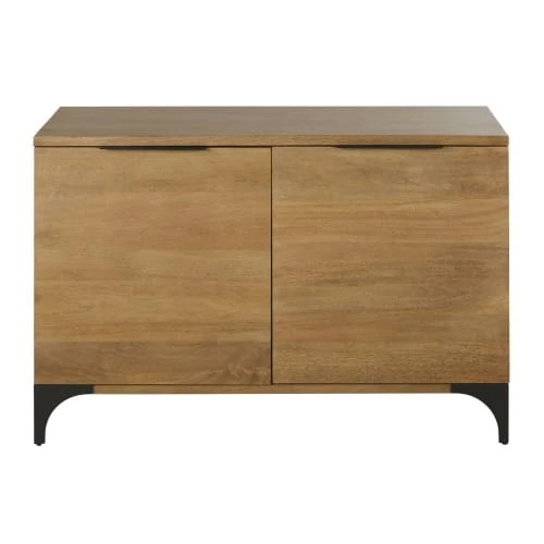 Maisons Du Monde Buffet 2 Portes En Bois De Manguier Massif Et Métal Grisé 1 Maisons Du Monde Buffet 2 Portes En Bois De Manguier Massif Et Métal Grisé